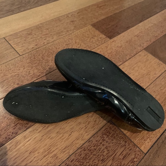 Prada | Patent Leather Navy Black Flats Loafers - Picture 6 of 8